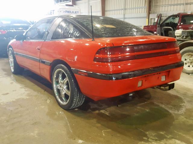 4A3CS44R2LE159632 - 1990 MITSUBISHI ECLIPSE GS RED photo 3