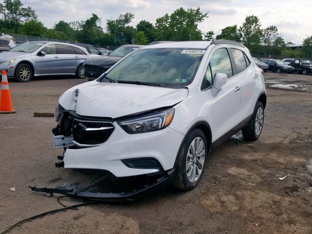 KL4CJESB2HB235614 - 2017 BUICK ENCORE PRE WHITE photo 2