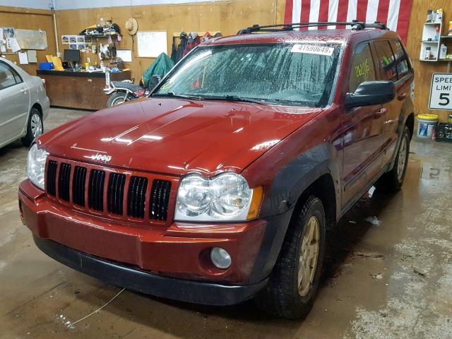 1J8GR48K47C659735 - 2007 JEEP GRAND CHER BURGUNDY photo 2