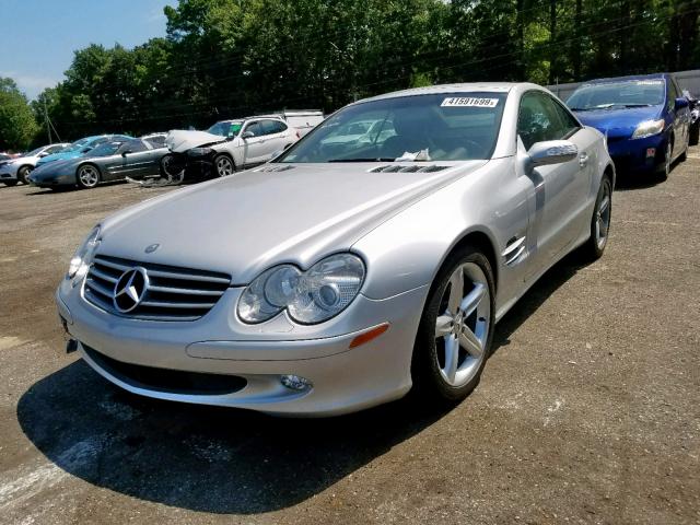 WDBSK75F94F073832 - 2004 MERCEDES-BENZ SL 500 SILVER photo 2