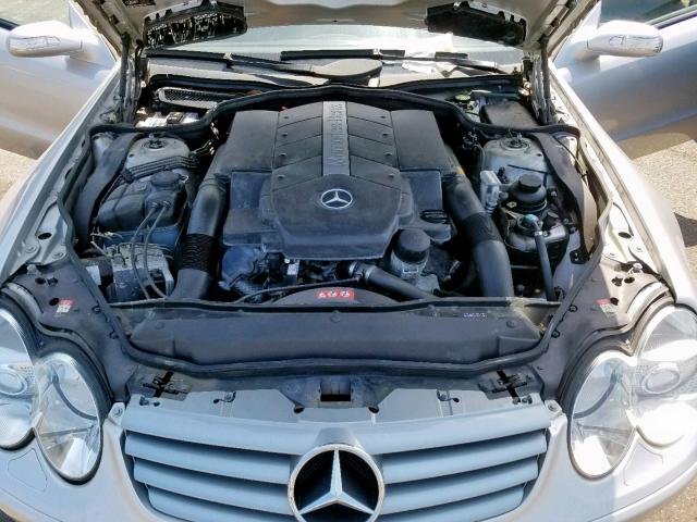 WDBSK75F94F073832 - 2004 MERCEDES-BENZ SL 500 SILVER photo 7