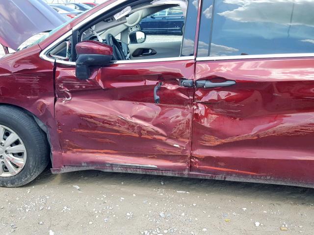 2C4RC1AG2JR157214 - 2018 CHRYSLER PACIFICA L MAROON photo 9