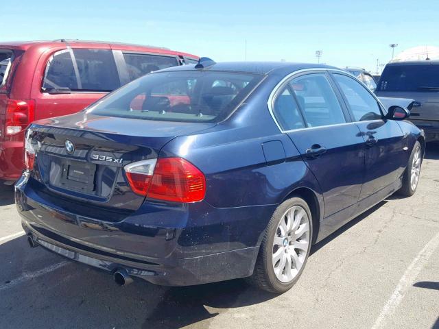 WBAVD53577A008676 - 2007 BMW 335 XI BLUE photo 4