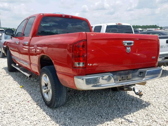 1D7HA18N85S239089 - 2005 DODGE RAM 1500 S RED photo 3