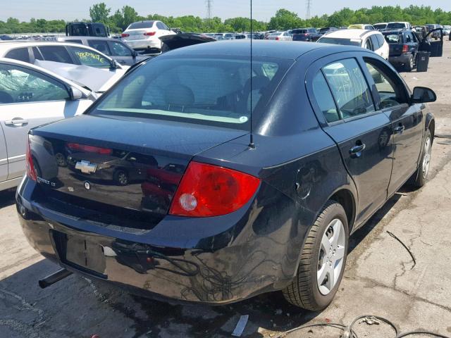 1G1AL58F387317543 - 2008 CHEVROLET COBALT LT BLACK photo 4