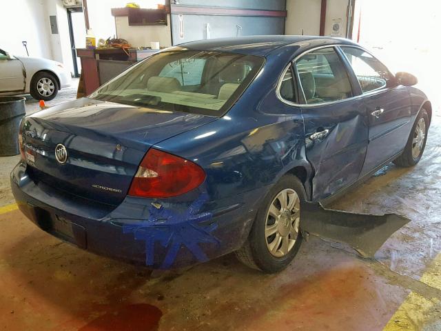 2G4WC562551318078 - 2005 BUICK LACROSSE C BLUE photo 4