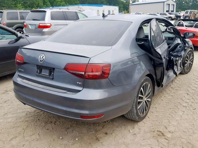 3VWD17AJ3GM282850 - 2016 VOLKSWAGEN JETTA SPOR GRAY photo 4