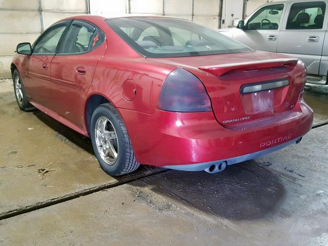 2G2WS522741112003 - 2004 PONTIAC GRAND PRIX RED photo 3