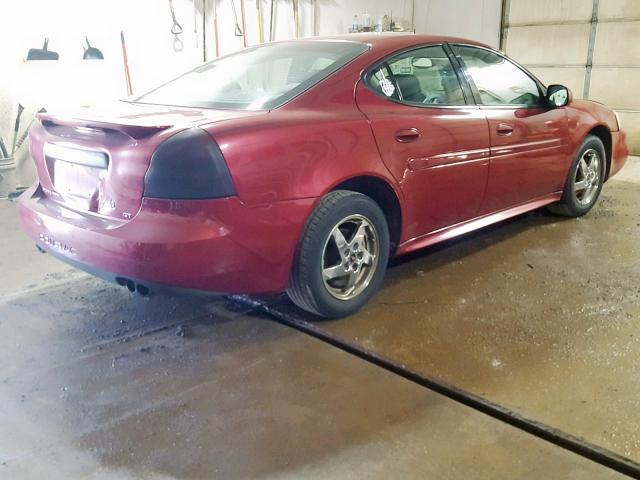 2G2WS522741112003 - 2004 PONTIAC GRAND PRIX RED photo 4