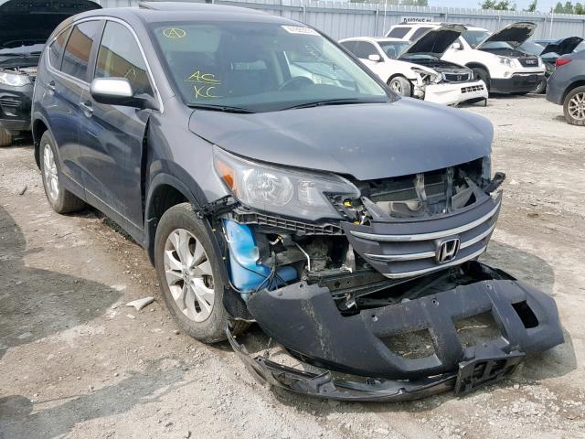 2HKRM4H75DH111236 - 2013 HONDA CR-V EXL GRAY photo 1