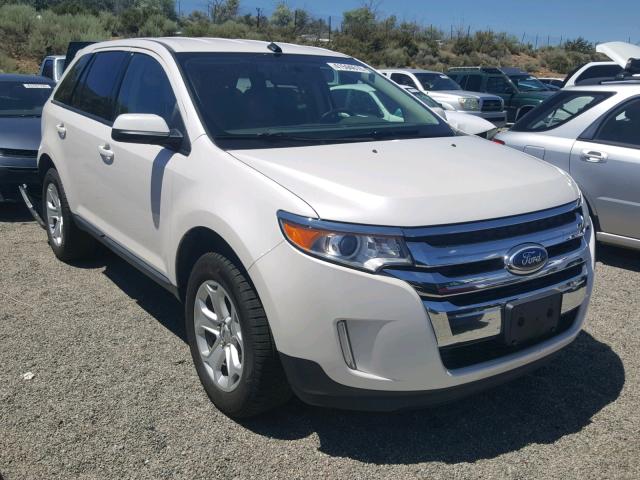 2FMDK4JC7EBB66478 - 2014 FORD EDGE SEL WHITE photo 1