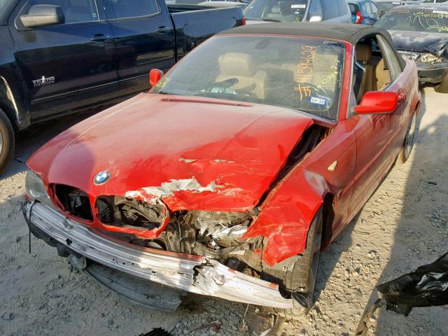 WBABW33444PL32105 - 2004 BMW 325 CI RED photo 2