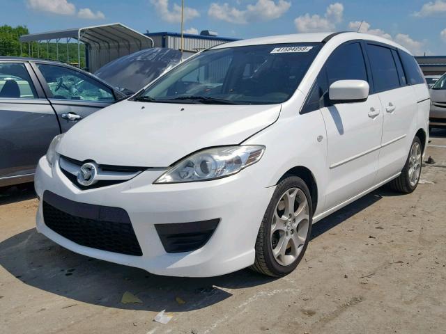 JM1CR293490348263 - 2009 MAZDA 5 WHITE photo 2