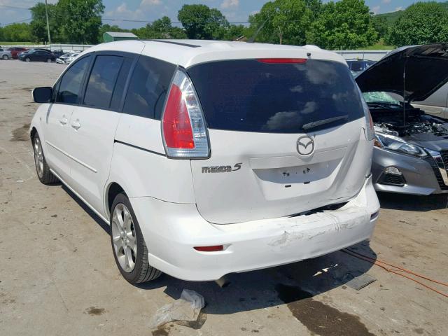 JM1CR293490348263 - 2009 MAZDA 5 WHITE photo 3