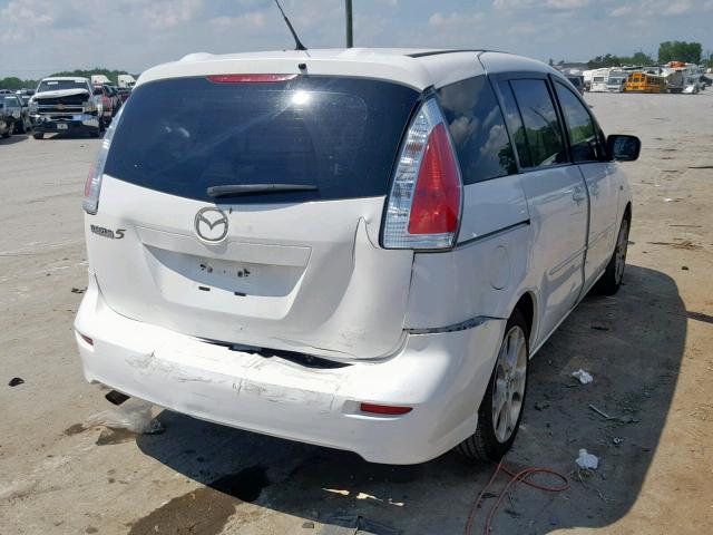 JM1CR293490348263 - 2009 MAZDA 5 WHITE photo 4