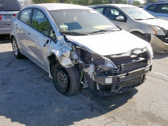 KNADM4A31G6677326 - 2016 KIA RIO LX SILVER photo 1