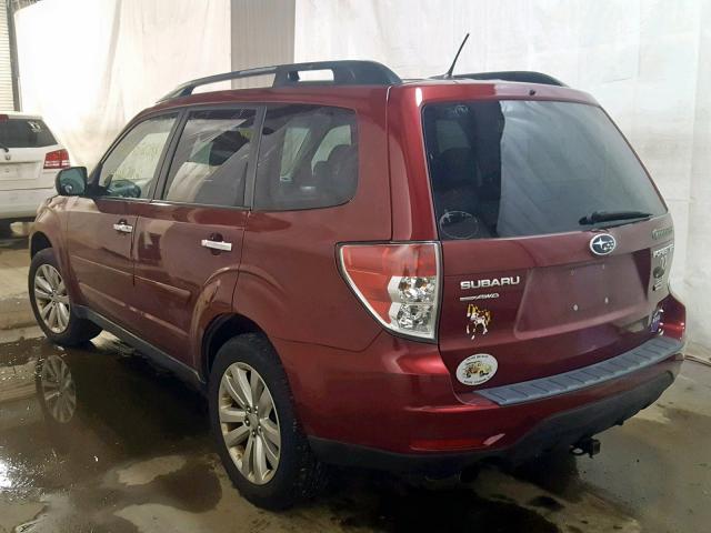 JF2SHAEC2BH705771 - 2011 SUBARU FORESTER L MAROON photo 3