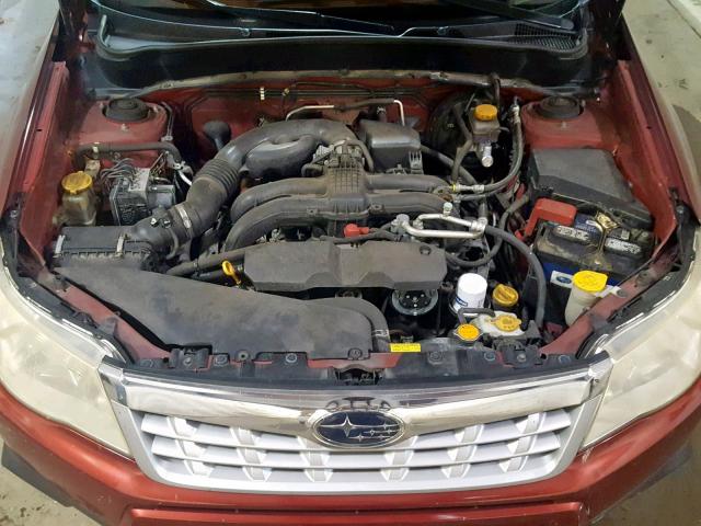 JF2SHAEC2BH705771 - 2011 SUBARU FORESTER L MAROON photo 7