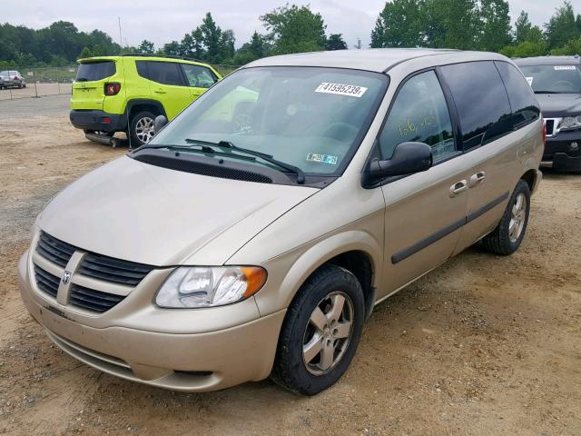 1D4GP45R46B518489 - 2006 DODGE CARAVAN SX TAN photo 2