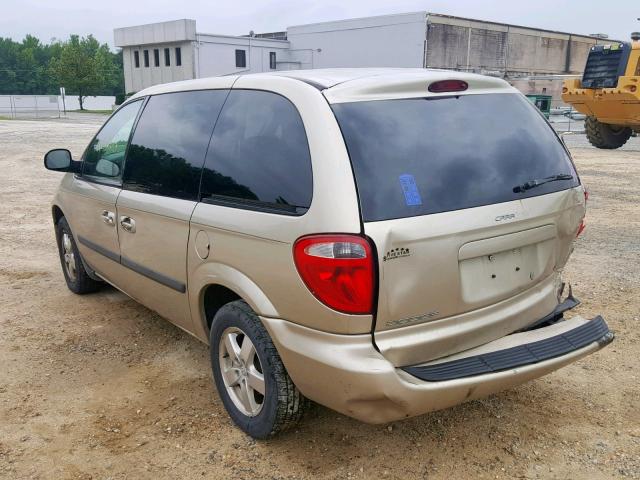 1D4GP45R46B518489 - 2006 DODGE CARAVAN SX TAN photo 3