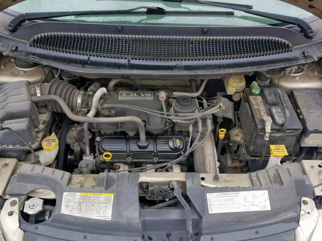 1D4GP45R46B518489 - 2006 DODGE CARAVAN SX TAN photo 7