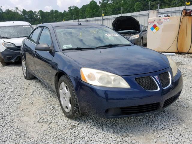 1G2ZF57B684140038 - 2008 PONTIAC G6 VALUE L BLUE photo 1