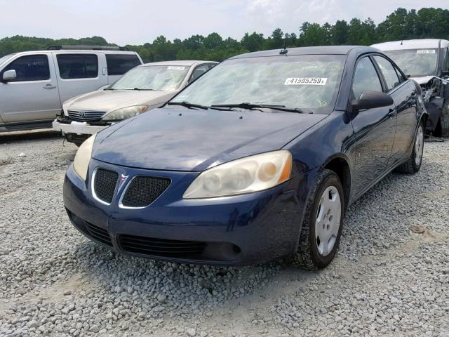 1G2ZF57B684140038 - 2008 PONTIAC G6 VALUE L BLUE photo 2