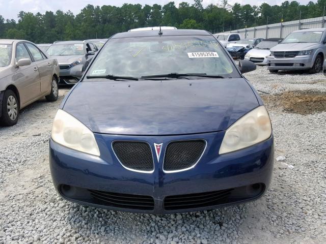 1G2ZF57B684140038 - 2008 PONTIAC G6 VALUE L BLUE photo 9