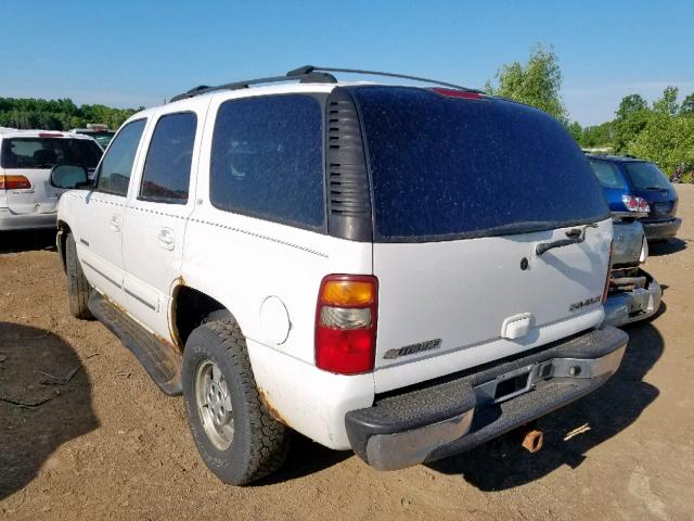 1GNEK13Z13J239658 - 2003 CHEVROLET TAHOE K150 WHITE photo 3