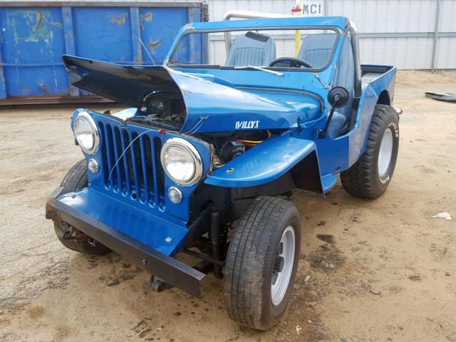 5633712547 - 1957 JEEP WILLEYS BLUE photo 2