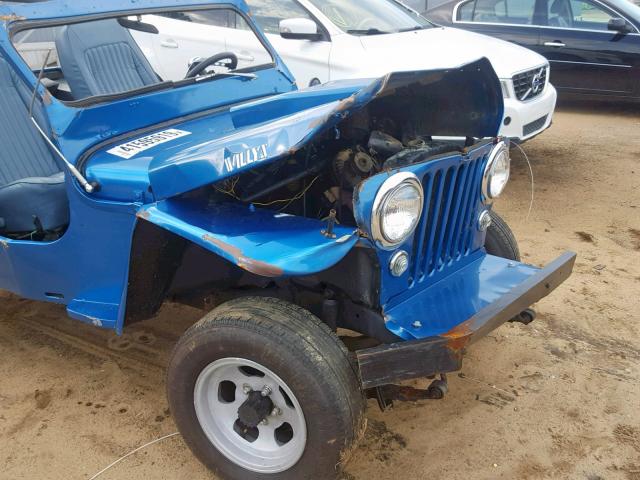 5633712547 - 1957 JEEP WILLEYS BLUE photo 9