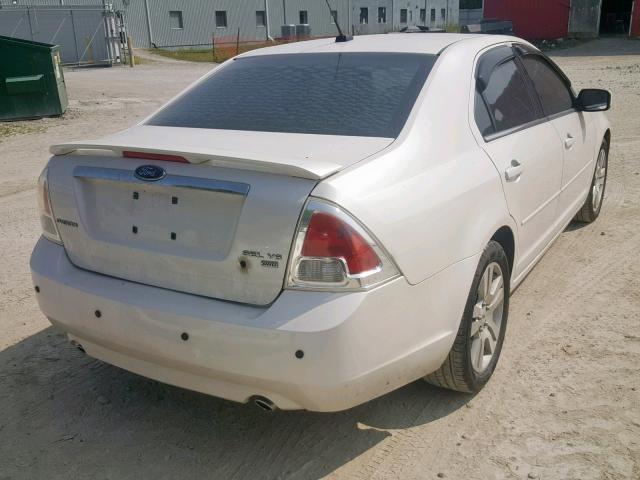 3FAHP02199R167383 - 2009 FORD FUSION SEL WHITE photo 4