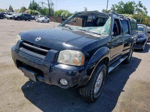 1N6ED27T23C400874 - 2003 NISSAN FRONTIER C BLACK photo 2