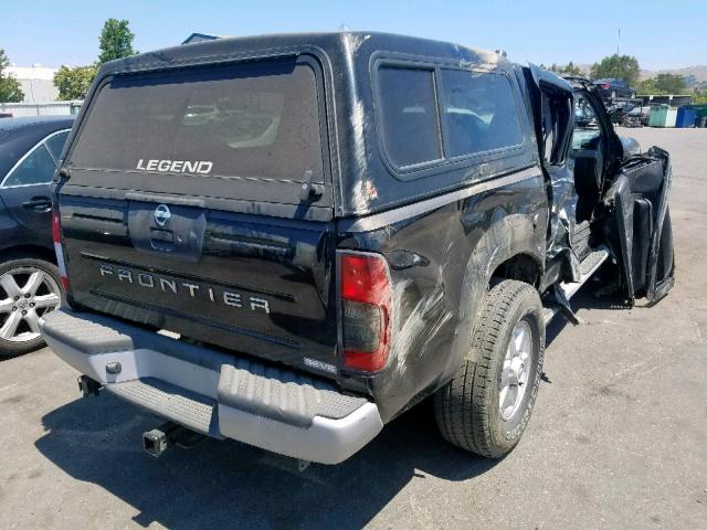 1N6ED27T23C400874 - 2003 NISSAN FRONTIER C BLACK photo 4