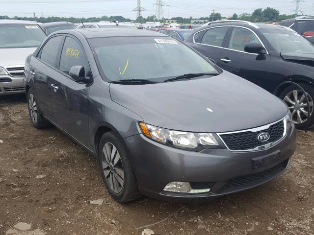 KNAFU4A26D5698559 - 2013 KIA FORTE EX GRAY photo 1