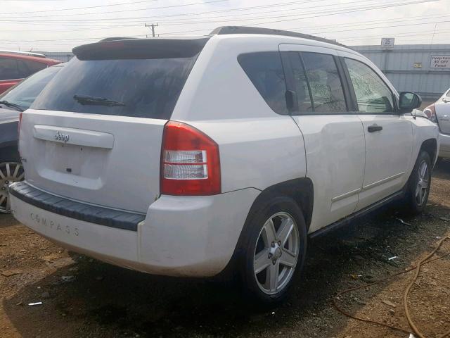 1J8FF47W87D583486 - 2007 JEEP COMPASS WHITE photo 4