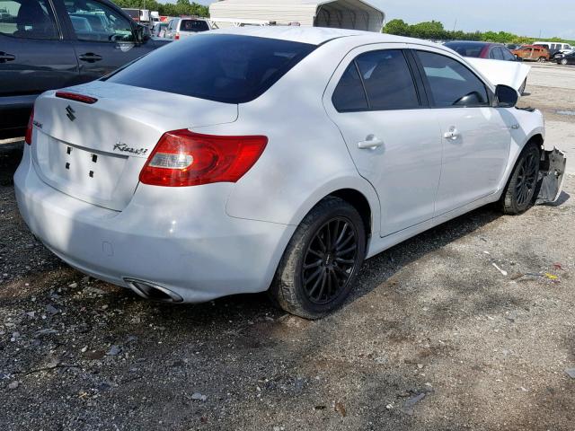 JS2RE9A38C6100165 - 2012 SUZUKI KIZASHI SE WHITE photo 4