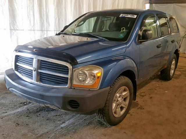 1D4HB38N75F558739 - 2005 DODGE DURANGO ST BLUE photo 2