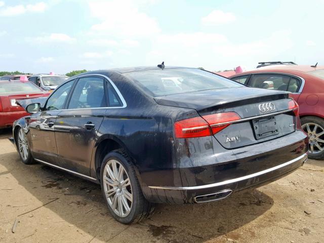 WAU3GAFD7FN023230 - 2015 AUDI A8 L QUATT BLACK photo 3