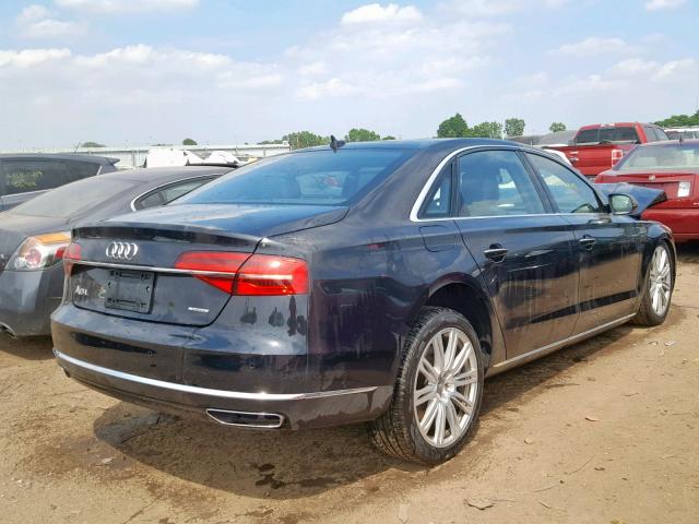 WAU3GAFD7FN023230 - 2015 AUDI A8 L QUATT BLACK photo 4