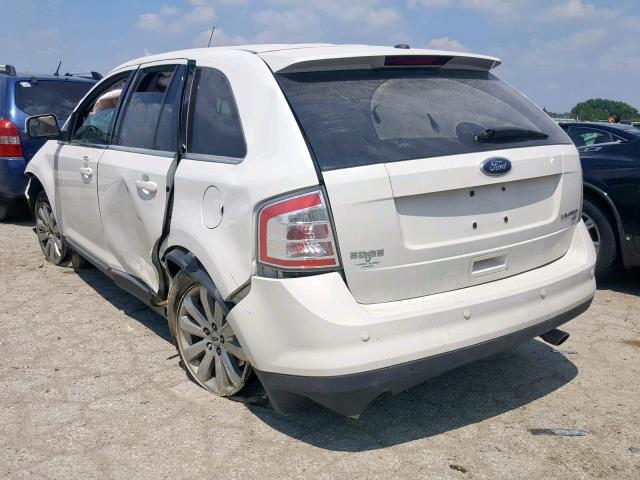 2FMDK49C79BA41295 - 2009 FORD EDGE LIMIT WHITE photo 3