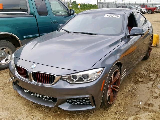 WBA4B3C53GG344103 - 2016 BMW 435 XI GRAY photo 2