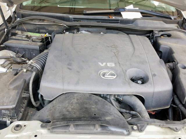 JTHBK262665014177 - 2006 LEXUS IS 250 SILVER photo 7