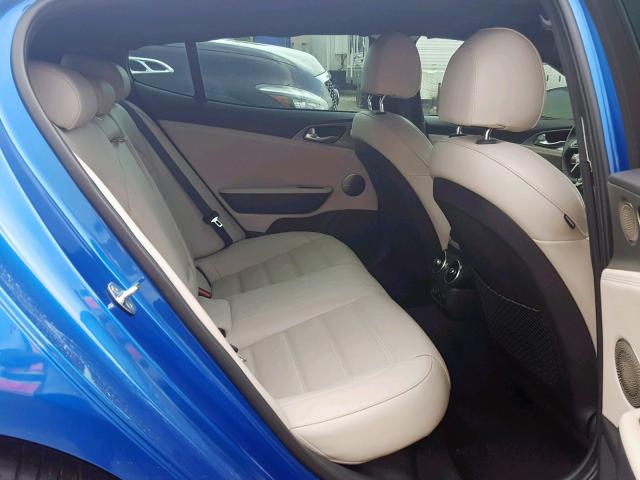 KNAE55LC0J6022540 - 2018 KIA STINGER GT BLUE photo 6