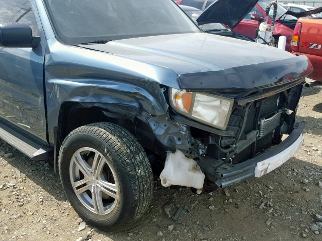 2HJYK16217H534847 - 2007 HONDA RIDGELINE BLUE photo 9