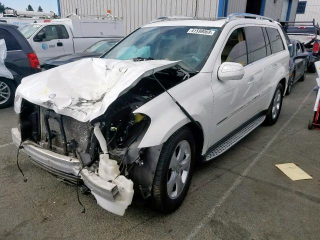 4JGBF7BE1AA536035 - 2010 MERCEDES-BENZ GL 450 4MA WHITE photo 2