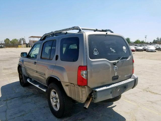 5N1ED28T74C617481 - 2004 NISSAN XTERRA XE BEIGE photo 3