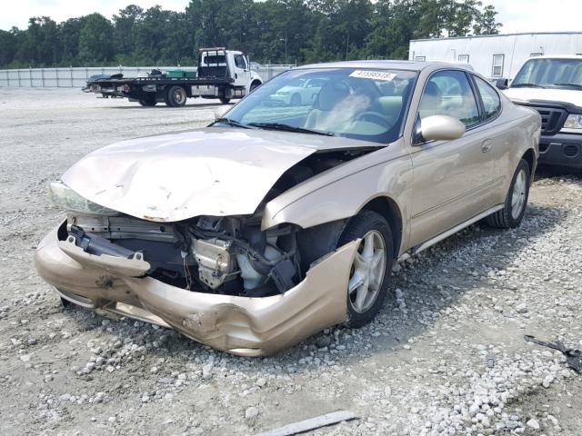 1G3NL12E92C106573 - 2002 OLDSMOBILE ALERO GL GOLD photo 2