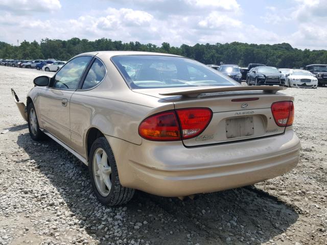 1G3NL12E92C106573 - 2002 OLDSMOBILE ALERO GL GOLD photo 3