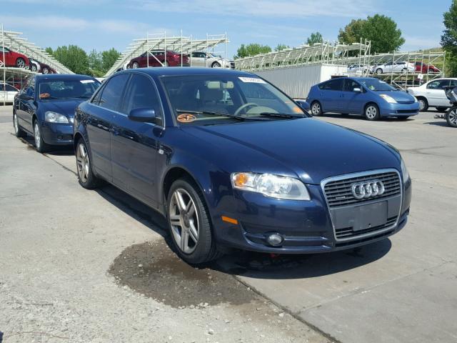 WAUDH78EX6A271358 - 2006 AUDI A4 3.2 QUA BLUE photo 1